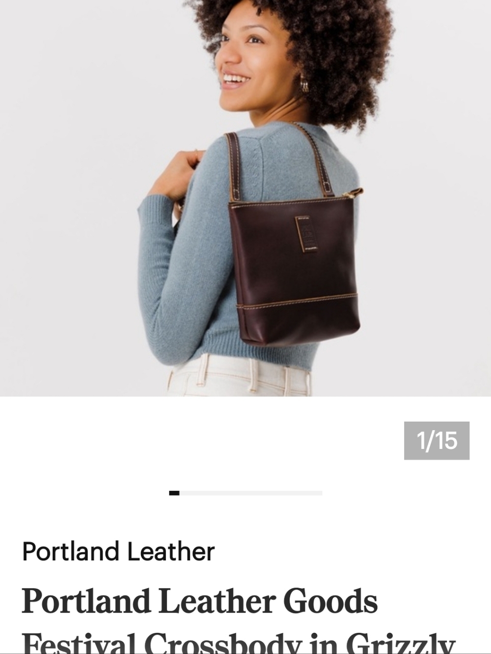 Portland Leather Crossbody Bag - Picture 9 of 12